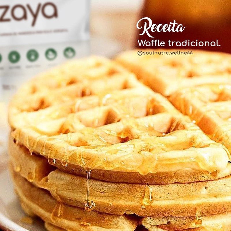 Waffle Tradicional sem glúten - Nai Rochet - Feito com farinha Zaya