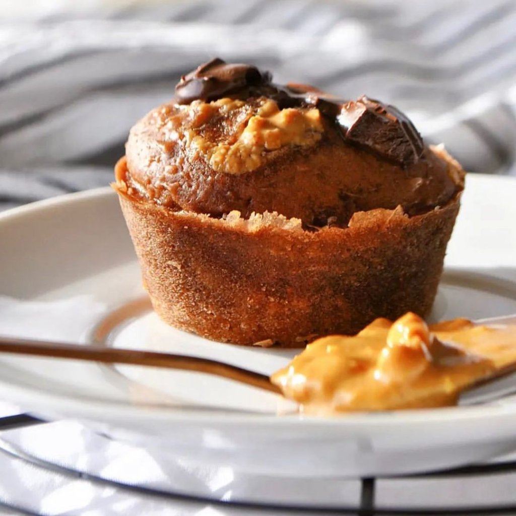 Muffins de Chocolate com Amendoim - Adriana Cruvinel - Feito com Zaya